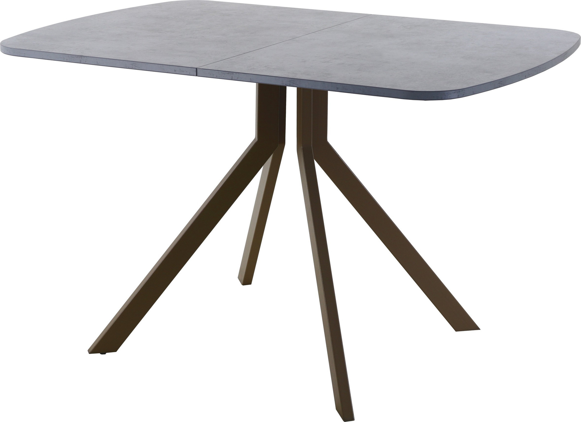 Обеденный стол AMC Elite Е18(1200) D2 (коричневый/бетон чикаго светло-серый)