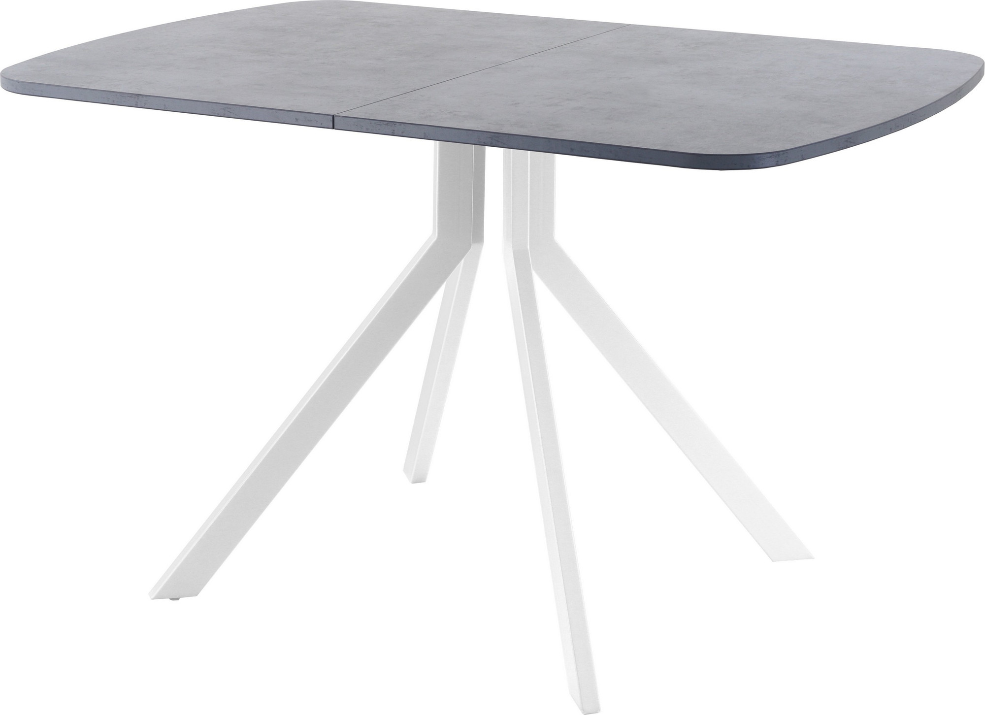 Обеденный стол AMC Elite Е18(1200) D2 (белый/бетон чикаго светло-серый)