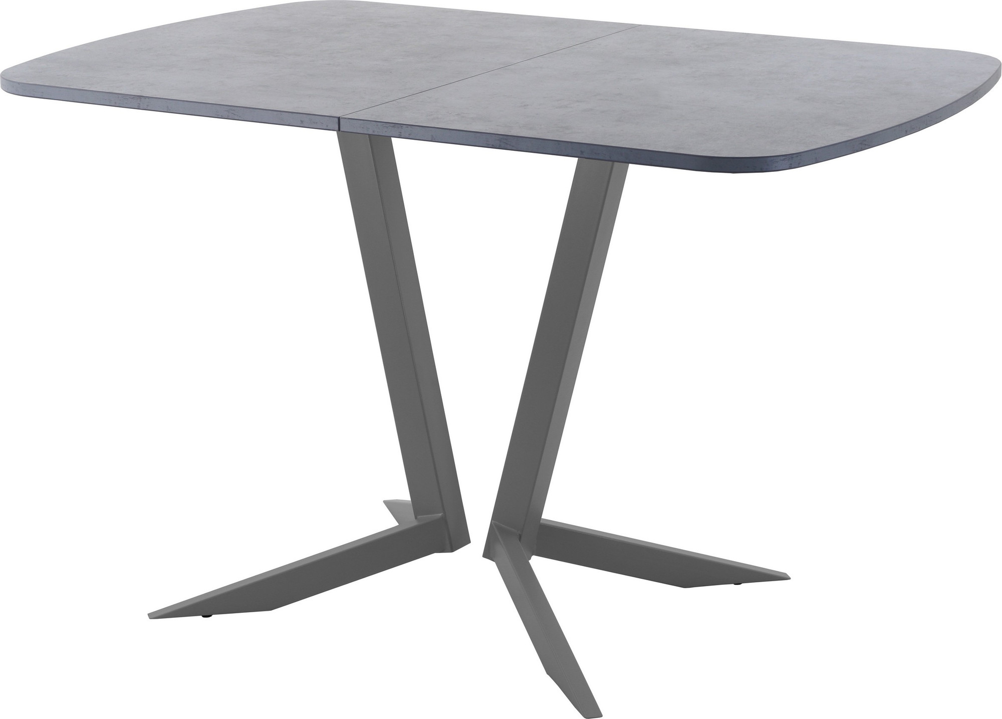 Обеденный стол AMC Elite Е19(1200) D2 (графит/бетон чикаго светло-серый)
