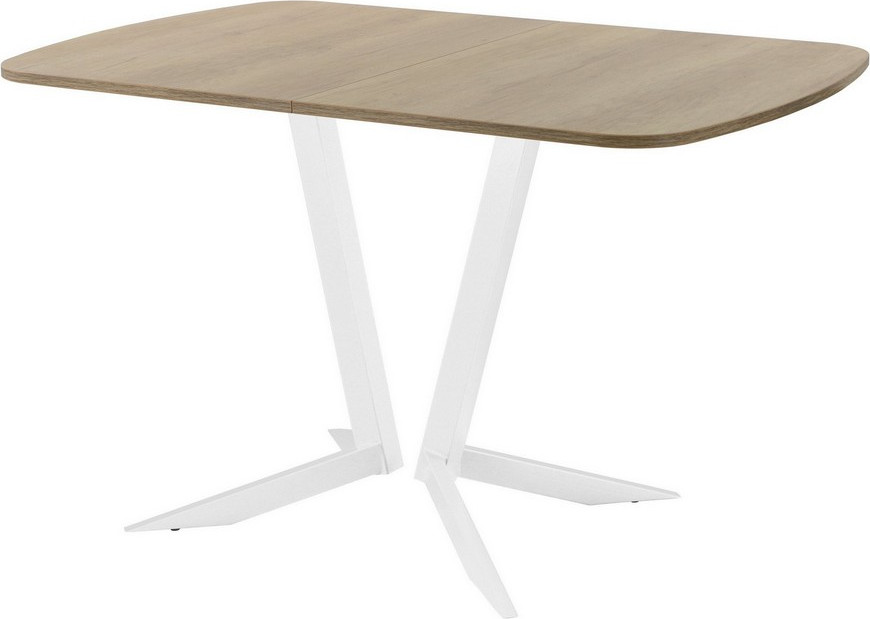 Обеденный стол AMC Elite Е19(1200) D2 (белый/дуб небраска натур)