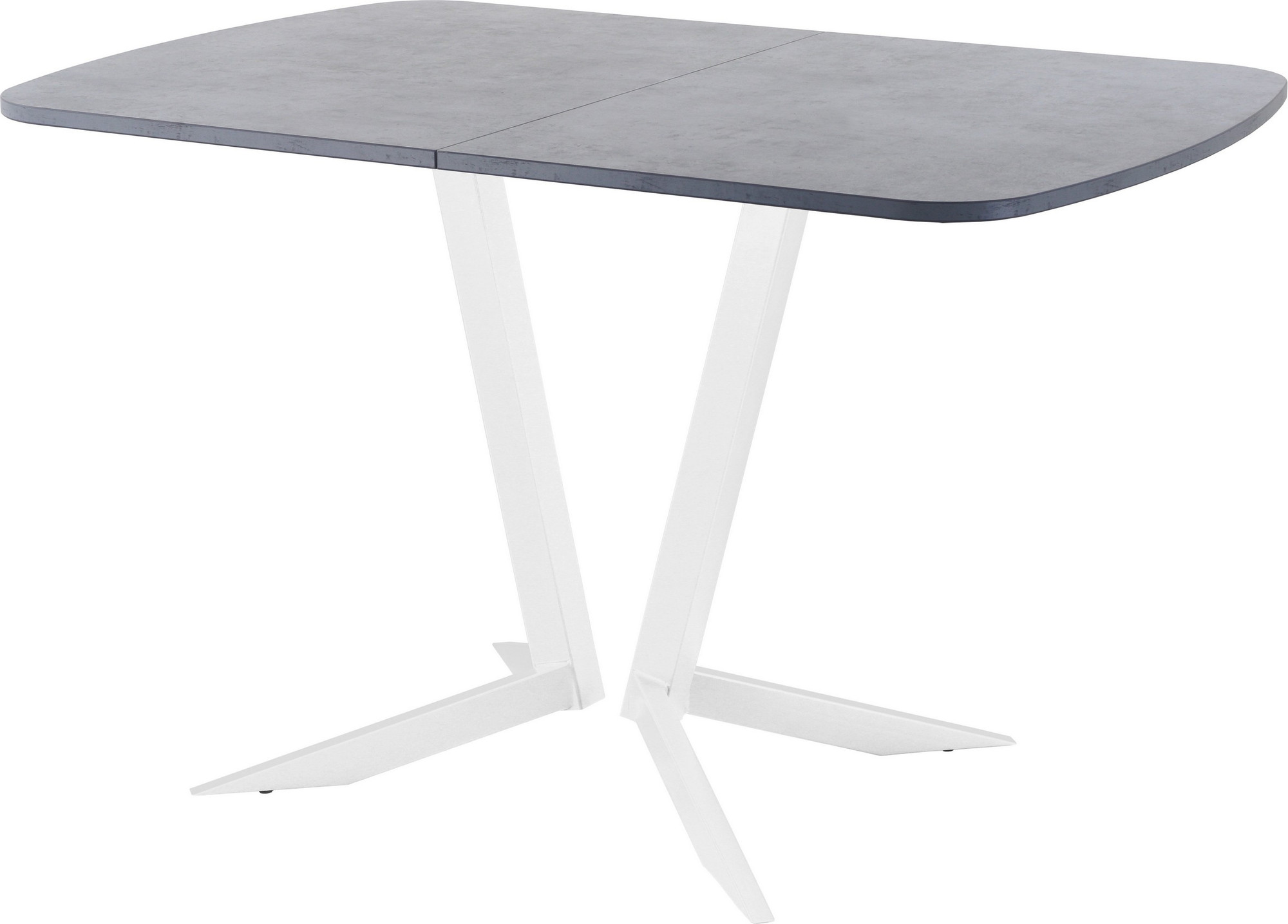 Обеденный стол AMC Elite Е19(1200) D2 (белый/бетон чикаго светло-серый)