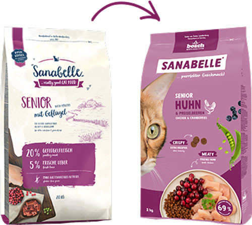Сухой корм для кошек Bosch Petfood Sanabelle Senior (8кг) — фото 2