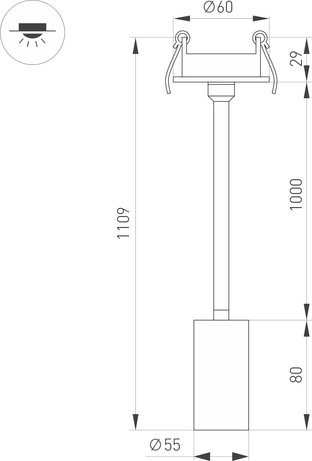 Спот Arlight LGD-PERISCOPE-R55-9W Warm3000 WH / 045202 — фото 4