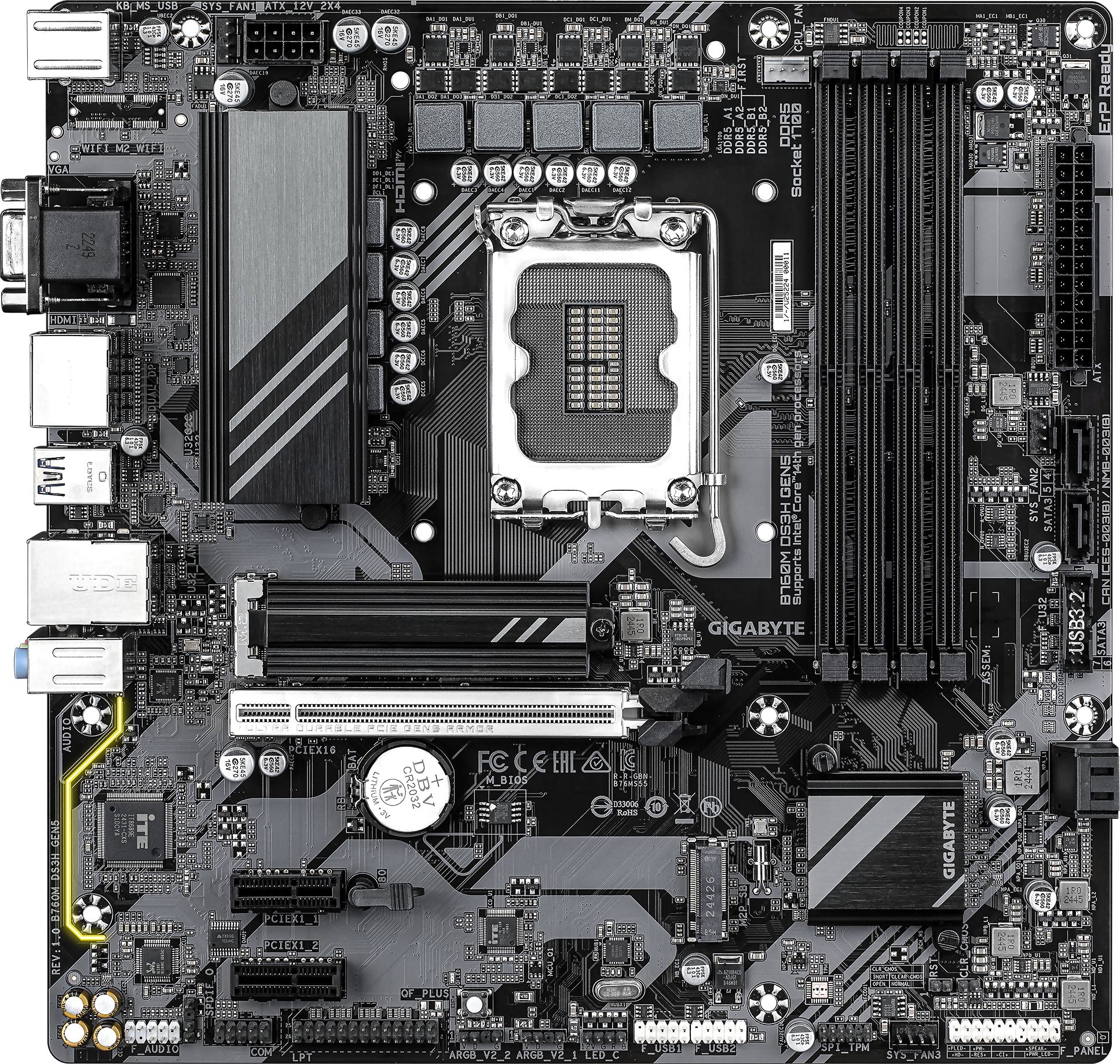 Материнская плата Gigabyte B760M DS3H GEN5