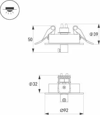 Потолочная база для светильника Arlight SPX-CANOPY-R90-C6.5 WH / 046005 — фото 5