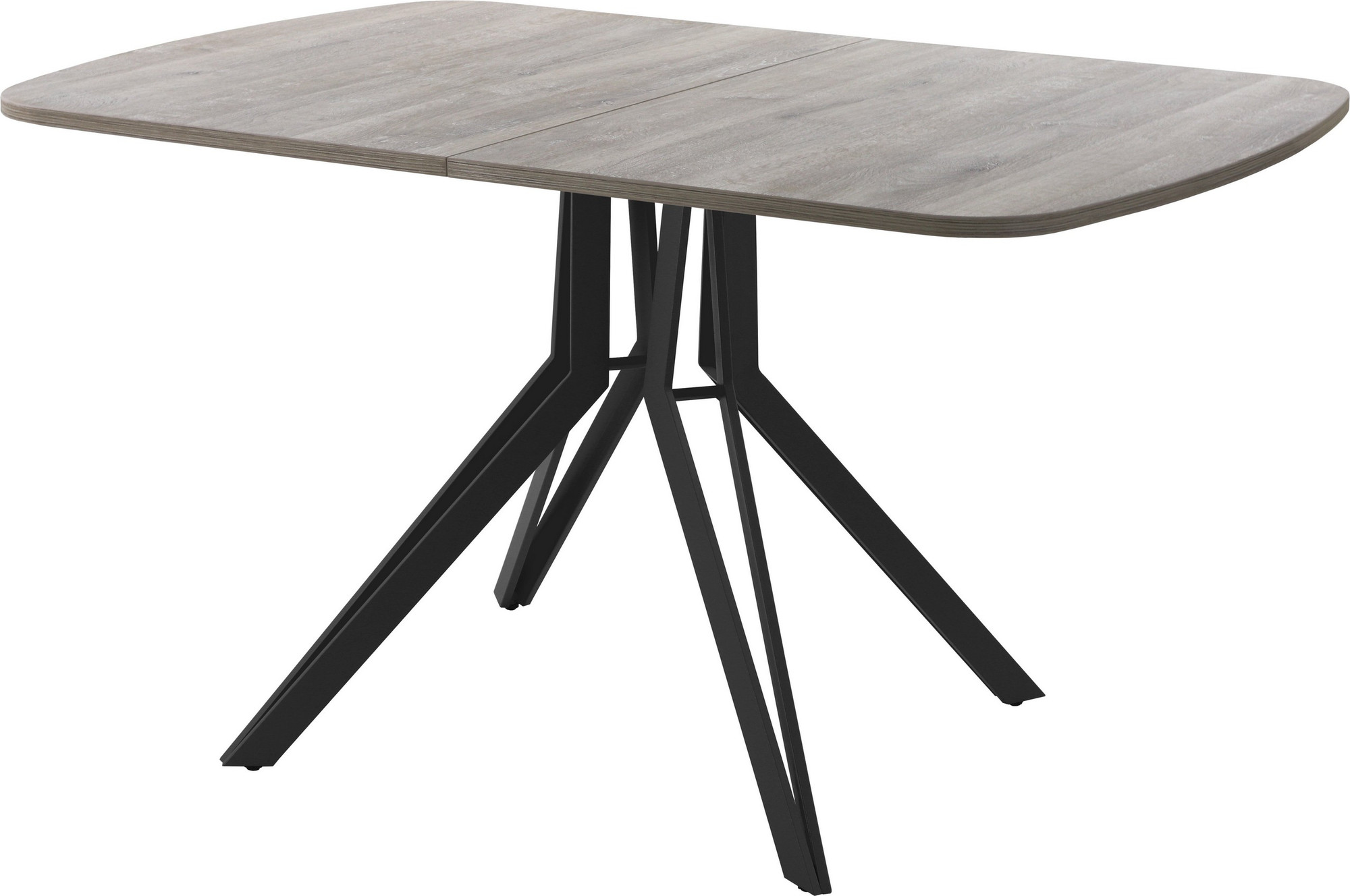 Обеденный стол AMC Elite Е21(1200) D2 (черный/дуб уайт-ривер песочно-бежевый)