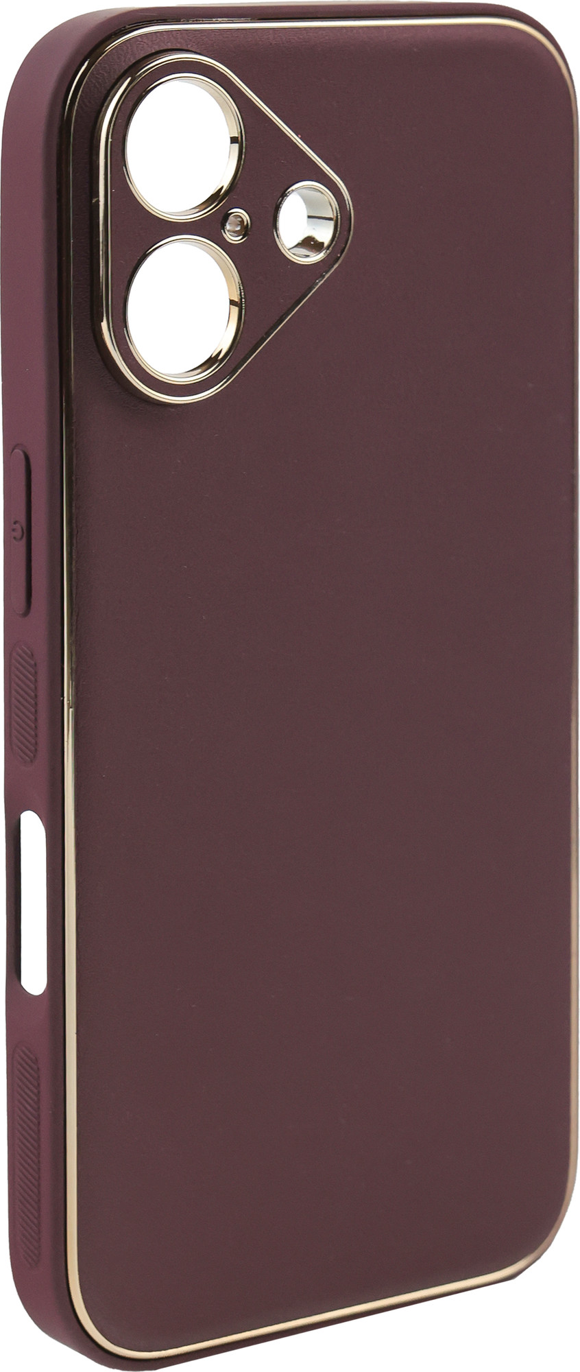 Чехол-накладка Bingo Gold Line для Apple iPhone 16 (бордовый) — фото 6