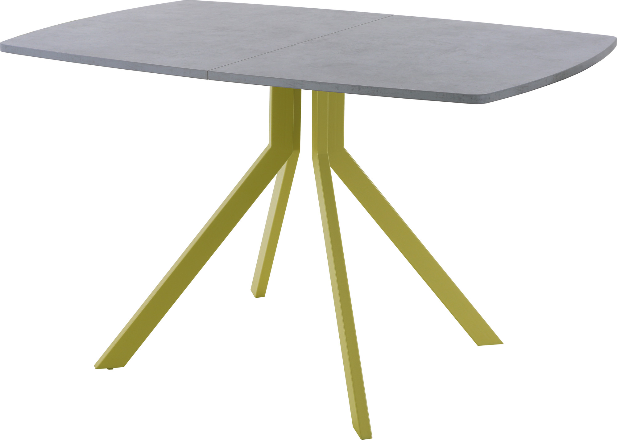 Обеденный стол AMC Elite / Е18(1100) D6 (золото/бетон чикаго светло-серый)