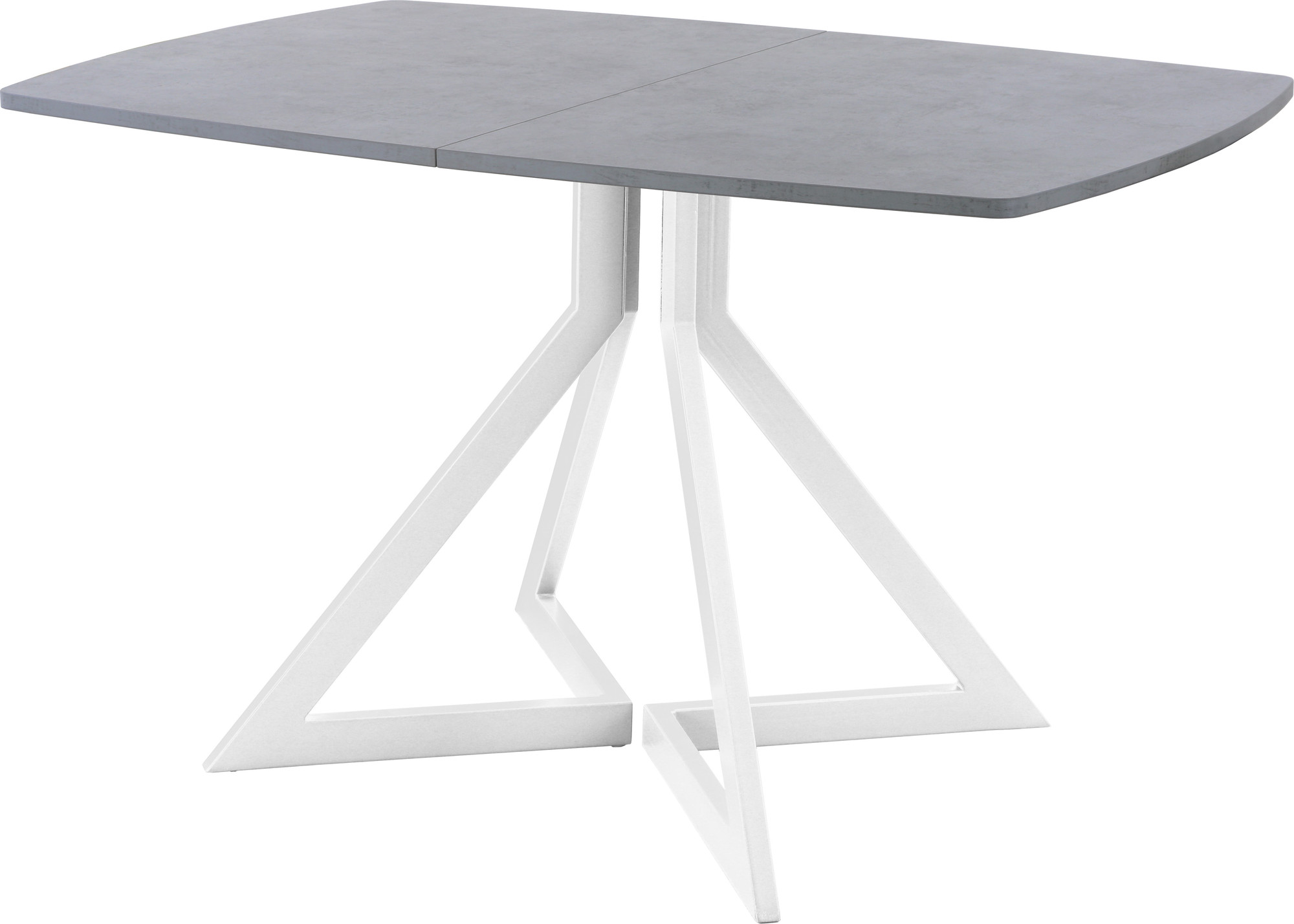 Обеденный стол AMC Elite / Е20(1200) D6 (белый/бетон чикаго светло-серый)