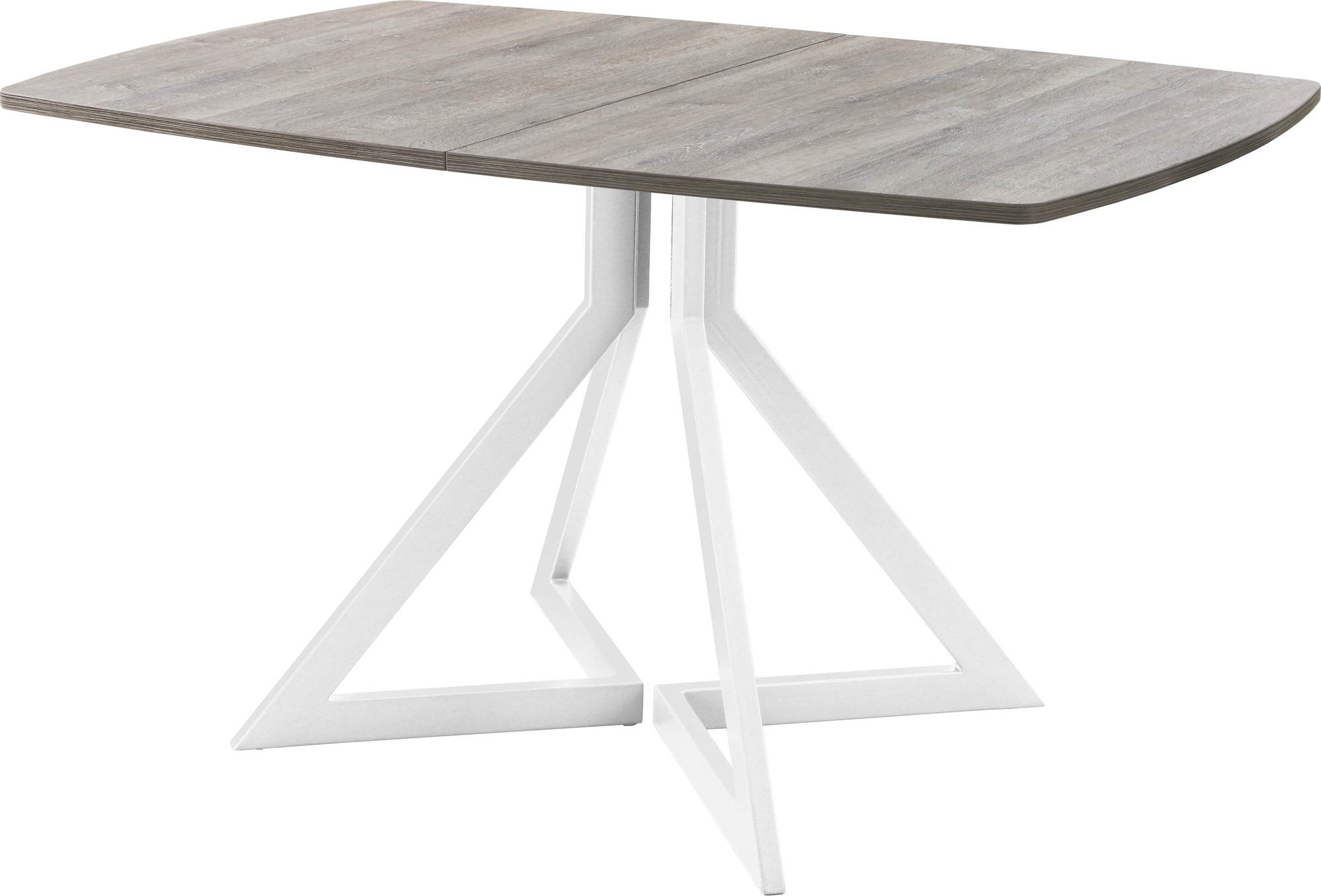 Обеденный стол AMC Elite / Е20(1200) D6 (белый/дуб уайт-ривер песочно-бежевый)