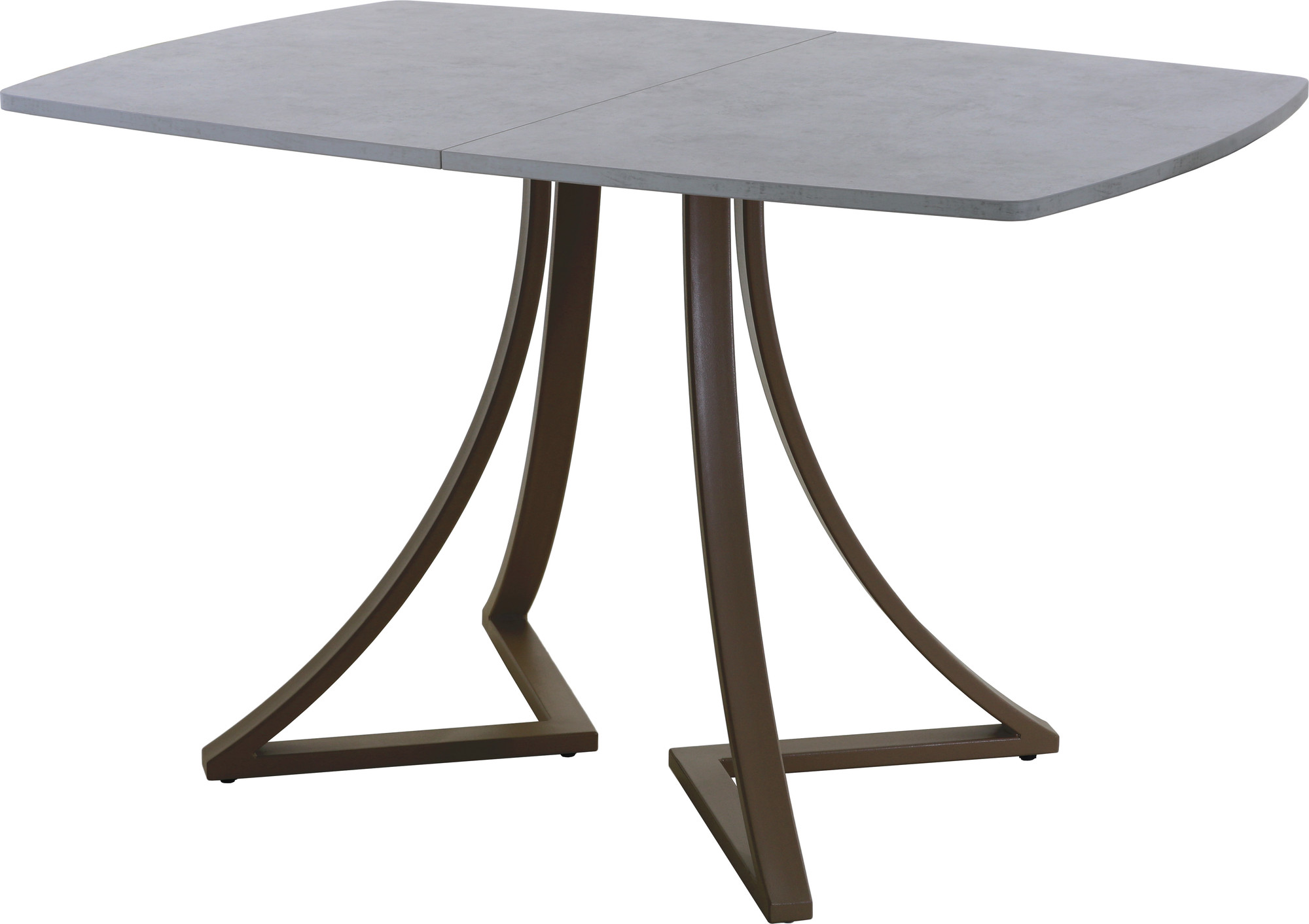 Обеденный стол AMC Elite / Е24(1200) D6 (коричневый/бетон чикаго светло-серый)