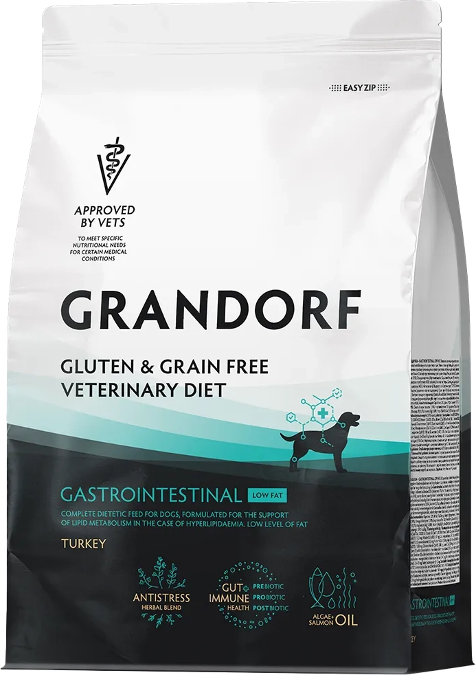 Сухой ветеринарный корм для собак Grandorf Vet Dog Gastrointestinal. Low Fat (3кг)