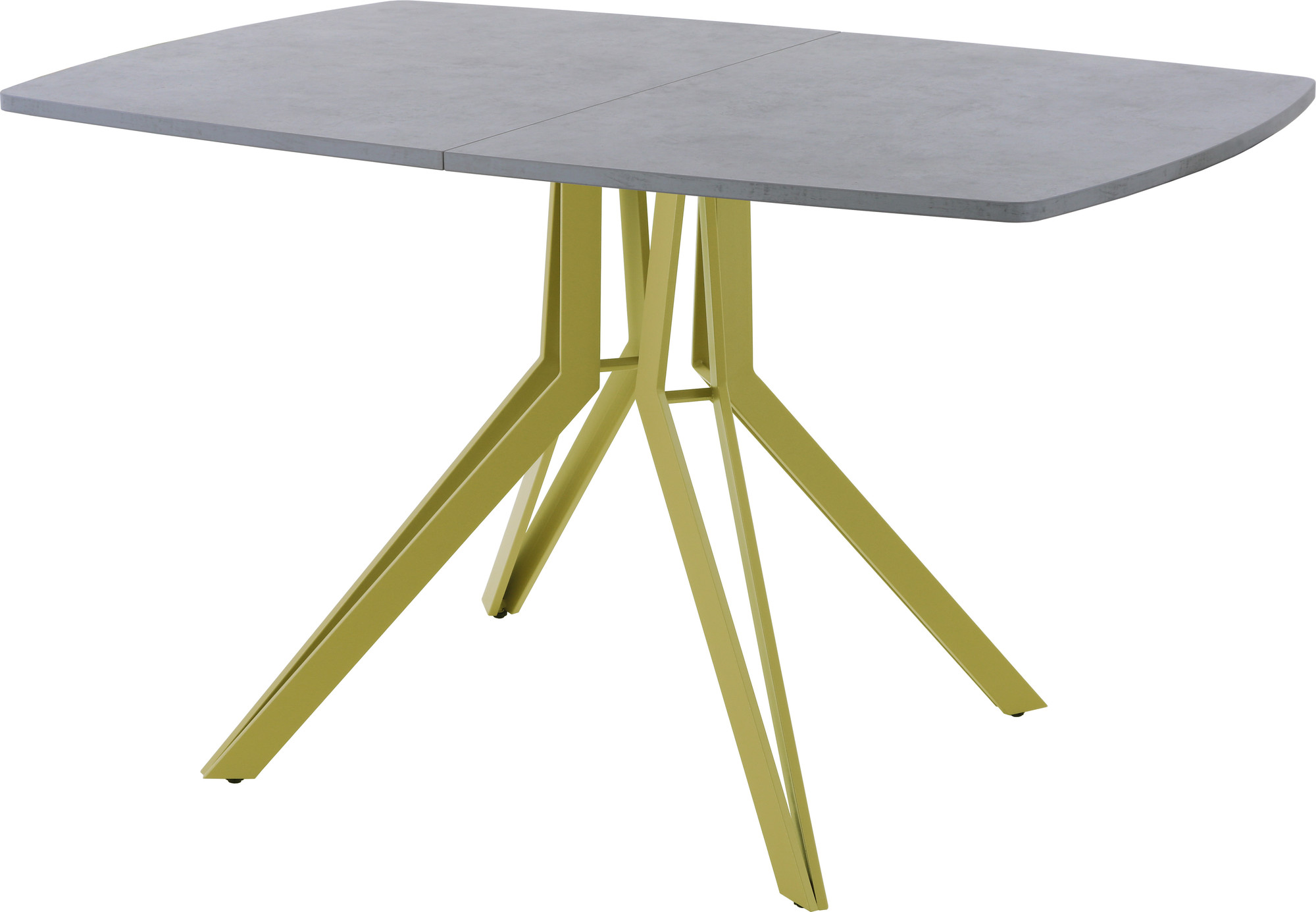 Обеденный стол AMC Elite / Е21(1200) D6 (золото/бетон чикаго светло-серый)