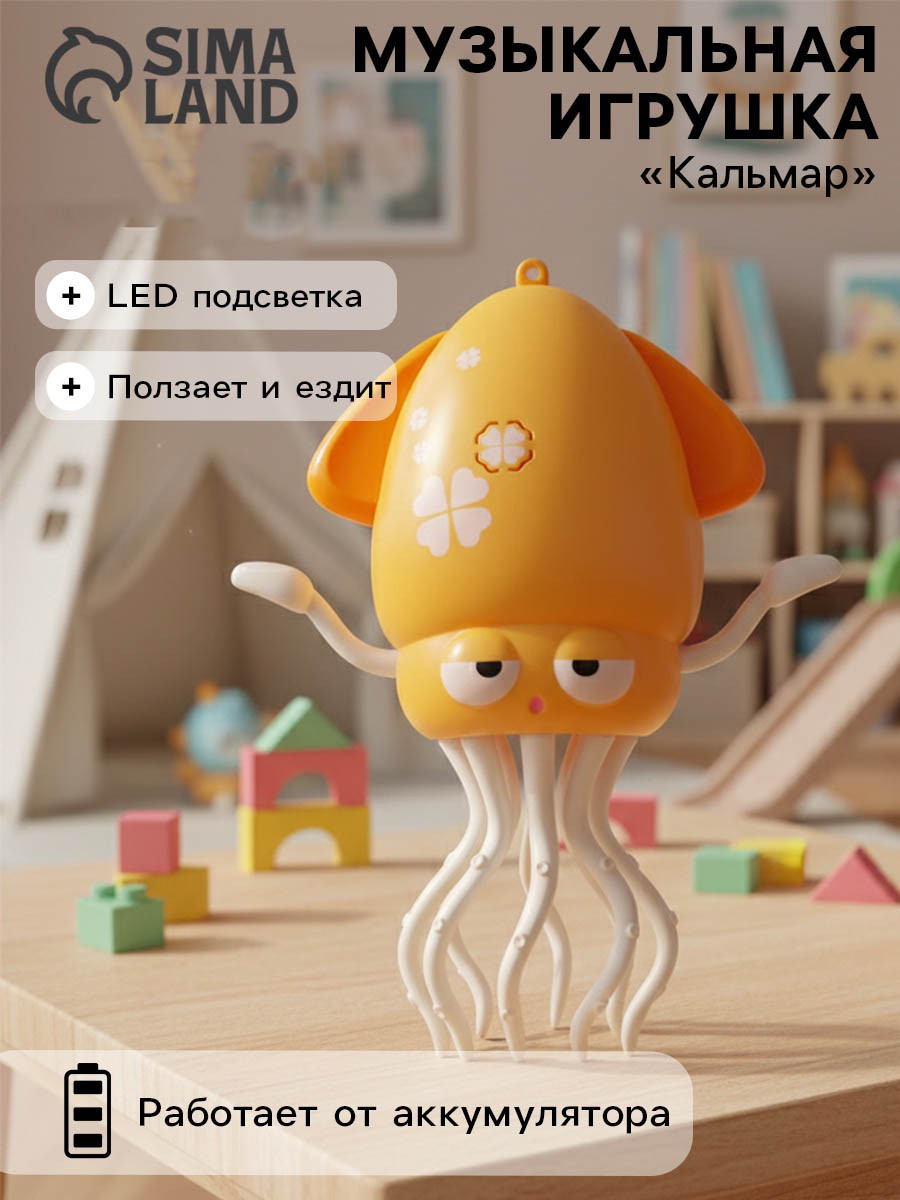 Развивающая игрушка Sima-Land Кальмар / 10896378 — фото 2