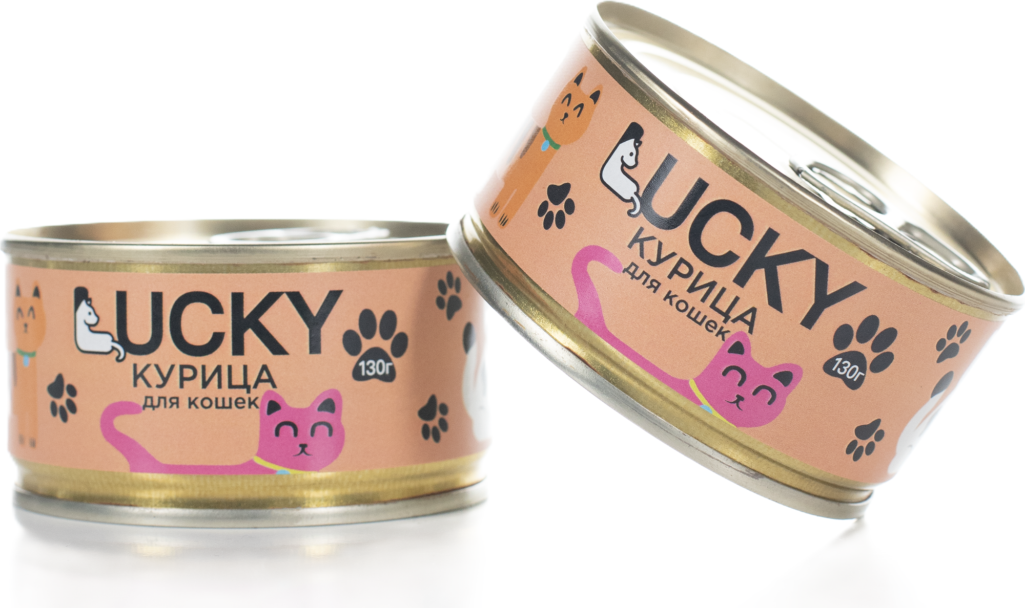 Влажный корм для кошек LUCKY С курицей / TUZ924 (130г) — фото 2