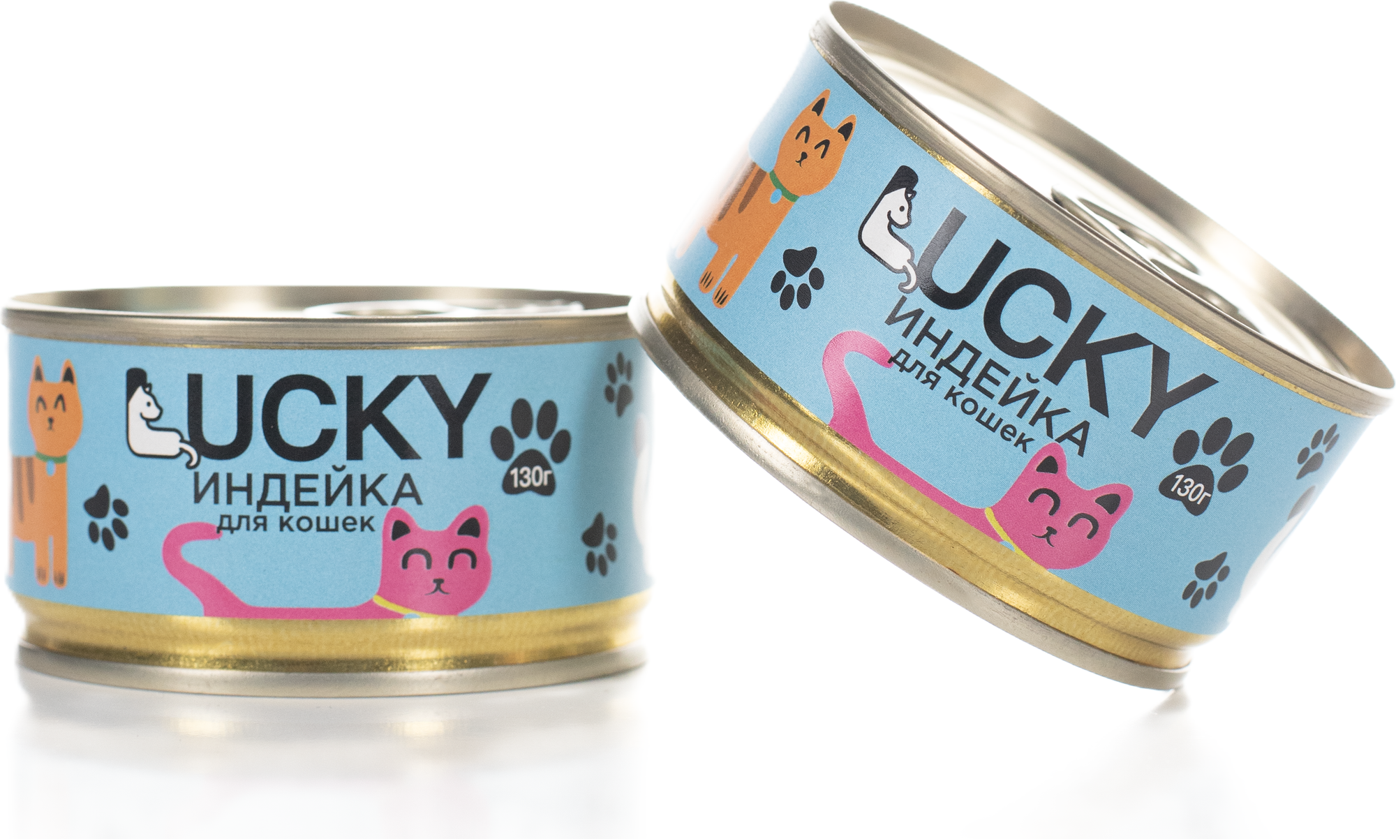 Влажный корм для кошек LUCKY С индейкой / TUZ926 (130г) — фото 2
