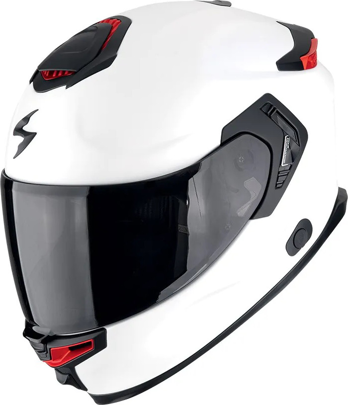 Мотошлем Scorpion Exo Exo-Gt Sp Air Solid (L, белый перламутровый/черный/красный)