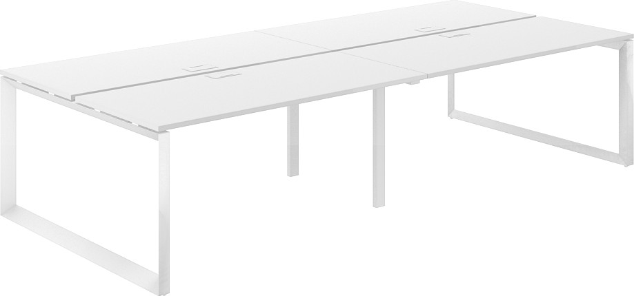 Комплект письменных столов Norden 320х143.8х75 / PR.256.WH.O59.WH (белый/белый)