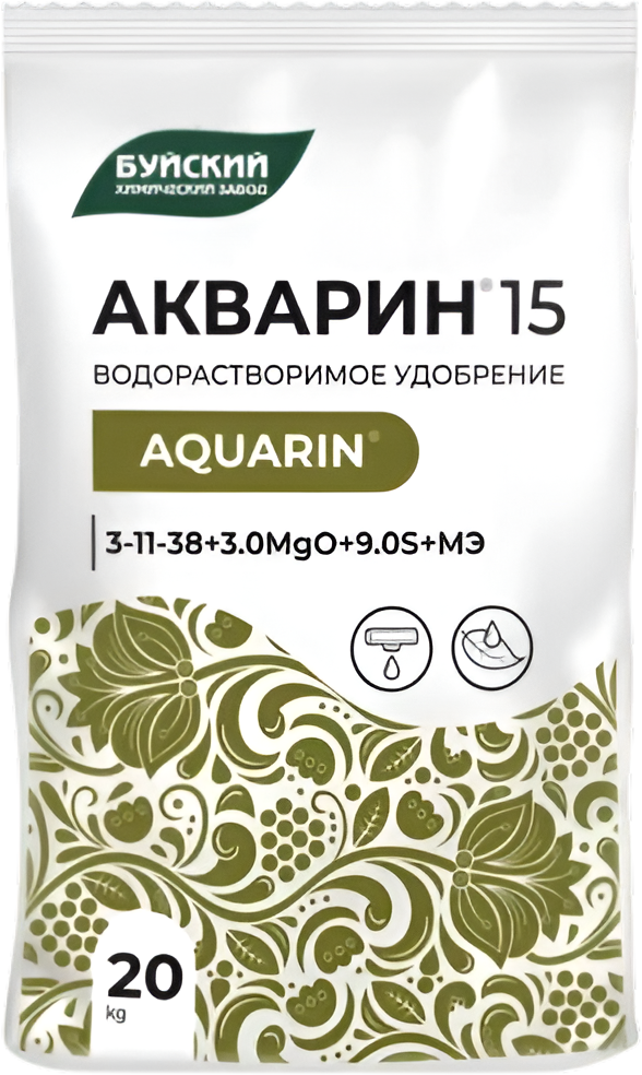 Удобрение Акварин Водорастворимое КМУ 3-11-38+ТЕ (20кг) — фото 1