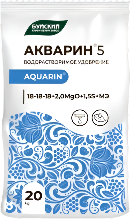 Удобрение Акварин Водорастворимое КМУ 18-18-18+ТЕ (20кг)