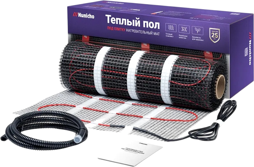 Теплый пол электрический Nunicho Etalon SHP 1500Вт с терморегулятором RТС 70.26 (10.0м2) — фото 2