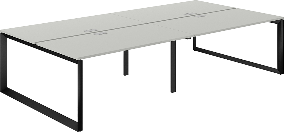 Комплект письменных столов Norden 320х143.8х75 / PR.256.SH.O59.BL (черный/серый бархат)