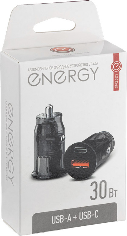 Адаптер питания автомобильный Energy ET-44А / 109944 (черный) — фото 5
