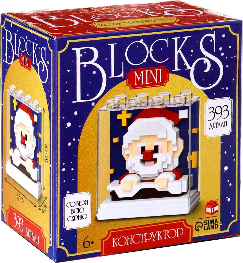 Конструктор Unicon Mini Blocks Дед Мороз 7256 / 10869347