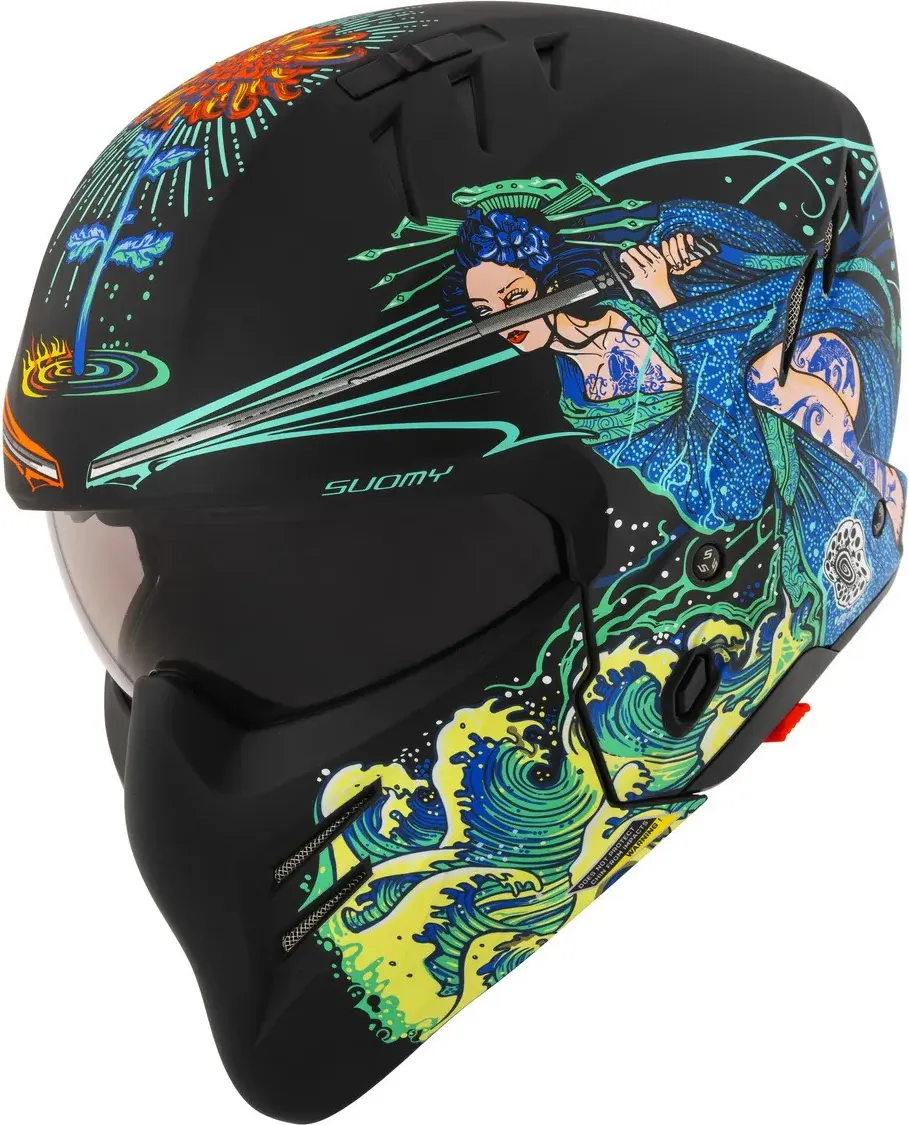 Мотошлем Suomy Armor Mizu Kasai / K6AM0007.3 (S, черный матовый)