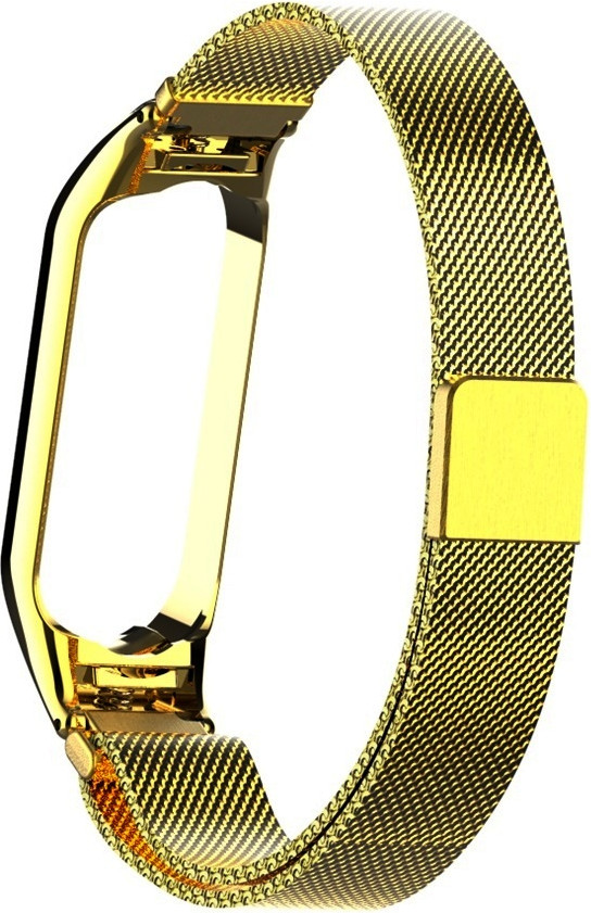 Ремешок для умных часов Bingo Magnetic для Xiaomi Mi Band 3/4 (золотистый) — фото 3