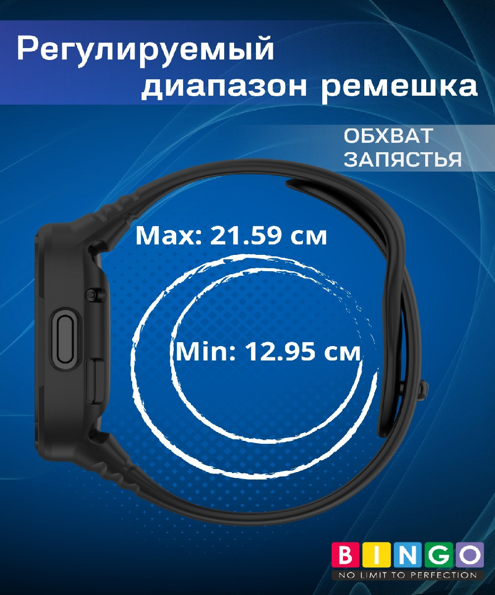 Ремешок для умных часов Bingo Mono для Xiaomi Redmi Watch 3 (темно-синий) — фото 5