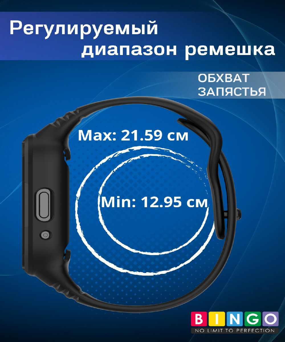 Ремешок для умных часов Bingo Mono для Xiaomi Redmi Watch 3 Lite/Redmi Watch 3 Active (темно-синий) — фото 5