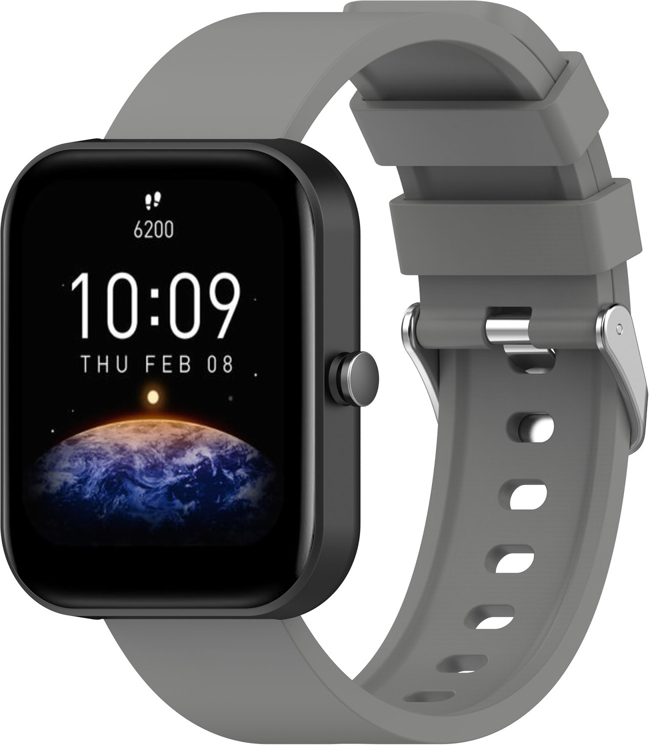 Ремешок для умных часов Bingo Silicone для Amazfit Bip/GTS/GTR 42мм (20мм, серый) — фото 4