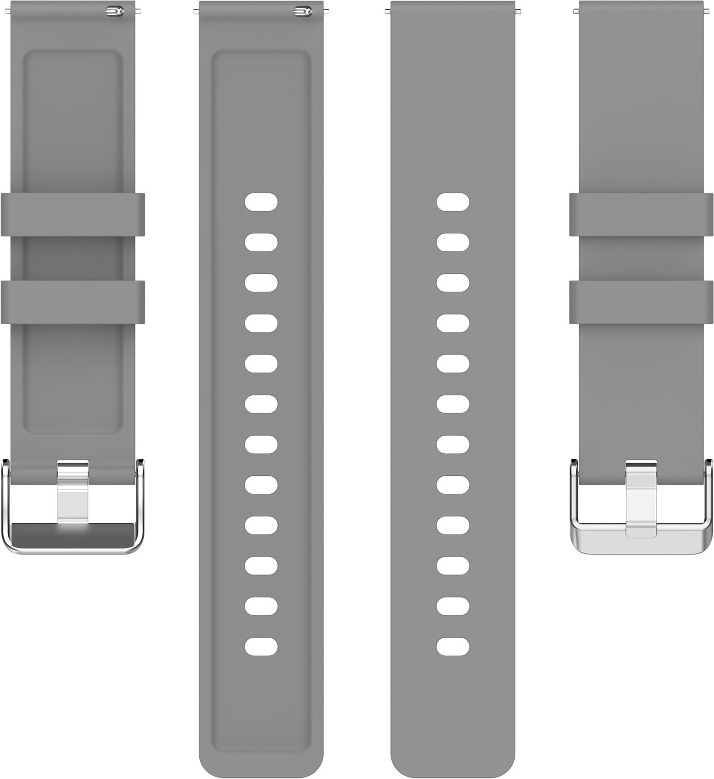Ремешок для умных часов Bingo Silicone для Amazfit Bip/GTS/GTR 42мм (20мм, серый) — фото 3