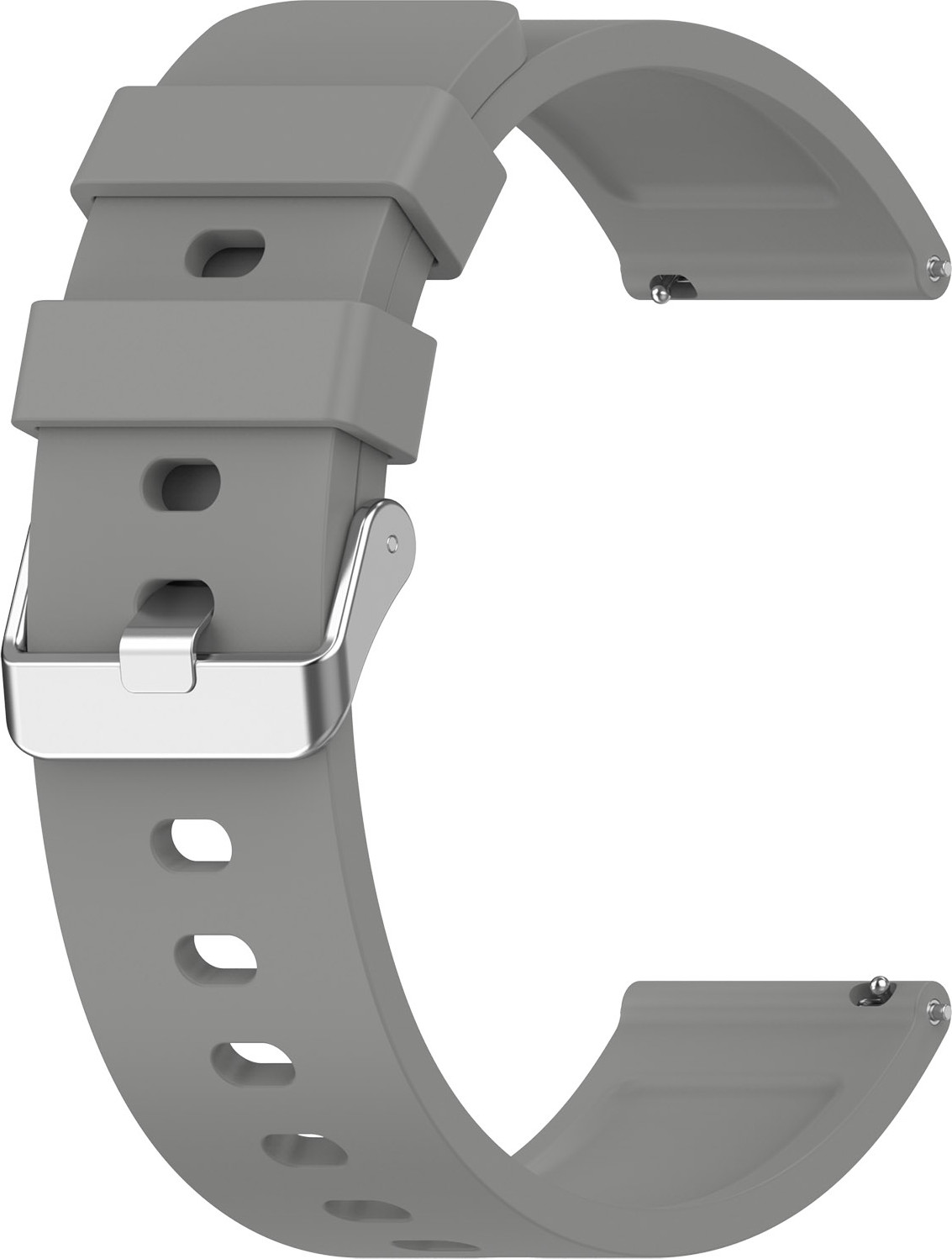 Ремешок для умных часов Bingo Silicone для Amazfit Bip/GTS/GTR 42мм (20мм, серый)