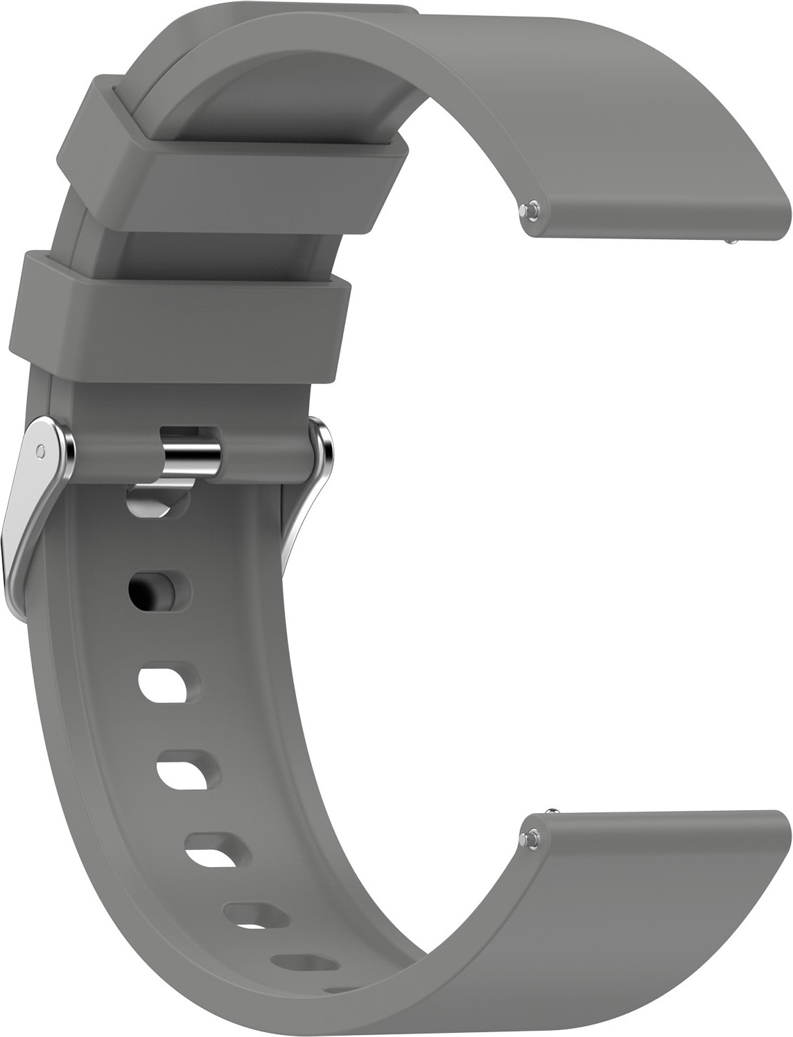 Ремешок для умных часов Bingo Silicone для Amazfit Bip/GTS/GTR 42мм (20мм, серый) — фото 2