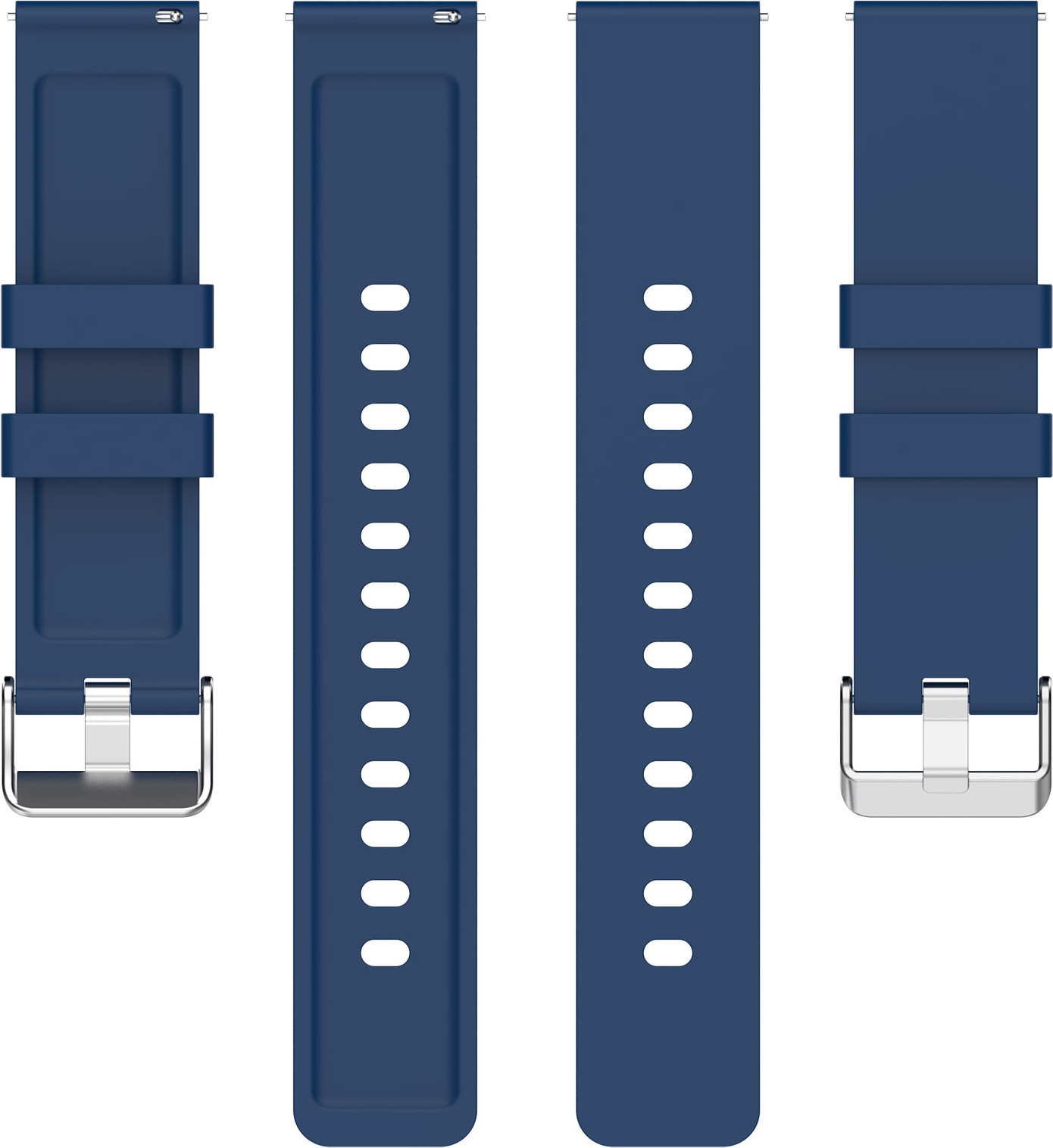 Ремешок для умных часов Bingo Silicone для Amazfit Bip/GTS/GTR 42мм (20мм, синий) — фото 3