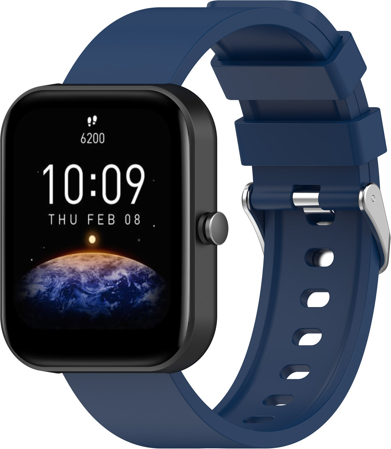 Ремешок для умных часов Bingo Silicone для Amazfit Bip/GTS/GTR 42мм (20мм, синий) — фото 4