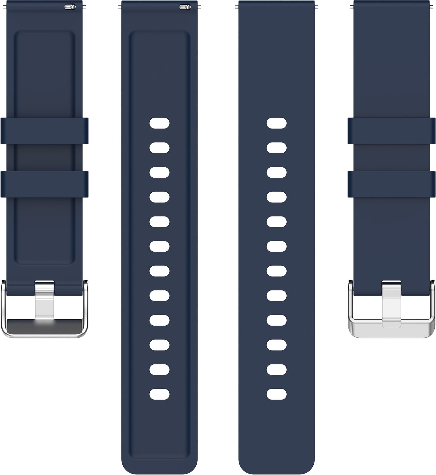 Ремешок для умных часов Bingo Silicone для Amazfit Bip/GTS/GTR 42мм (20мм, темно-синий) — фото 3