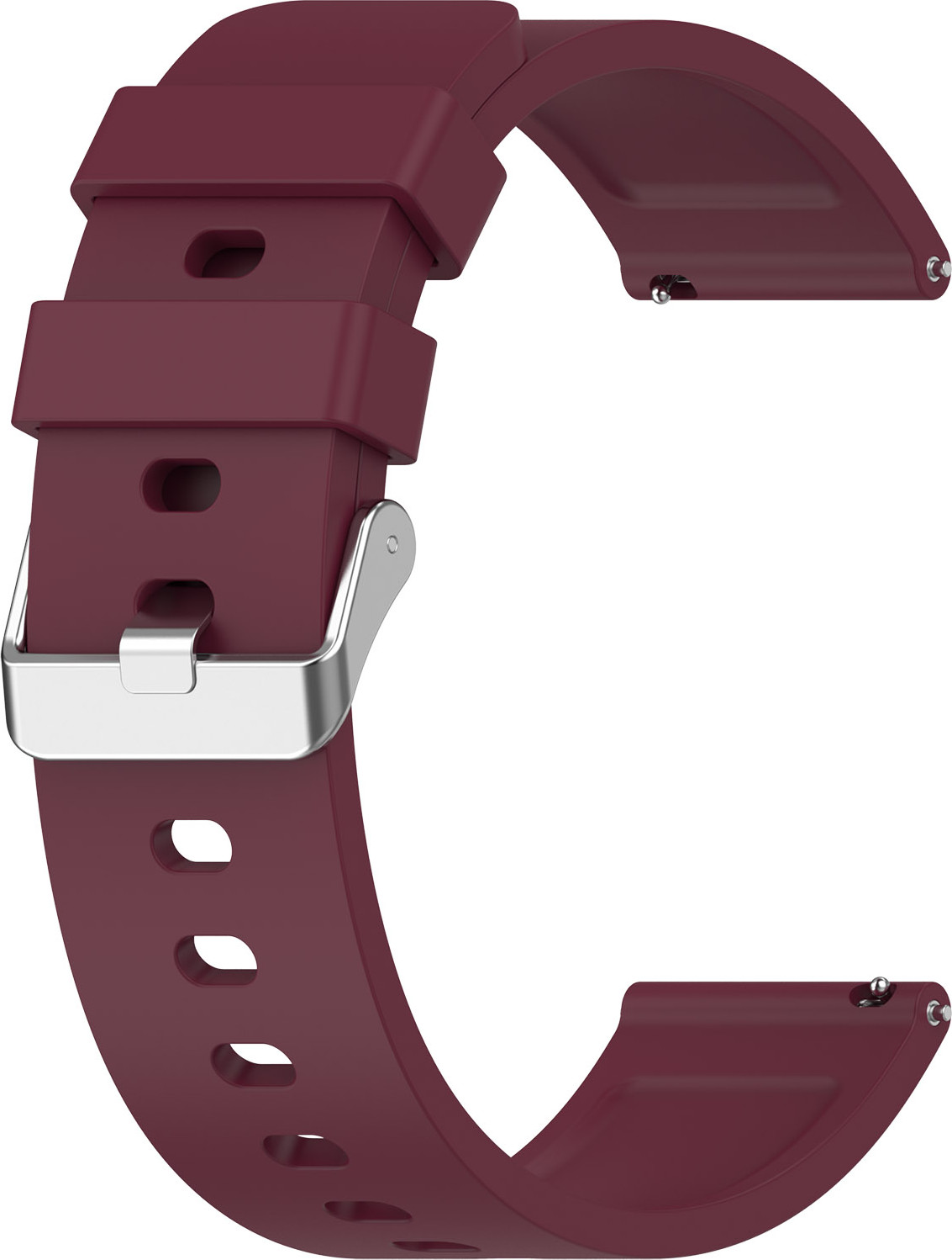 Ремешок для умных часов Bingo Silicone для Amazfit Bip/GTS/GTR 42мм (20мм, фиолетовый) — фото 1