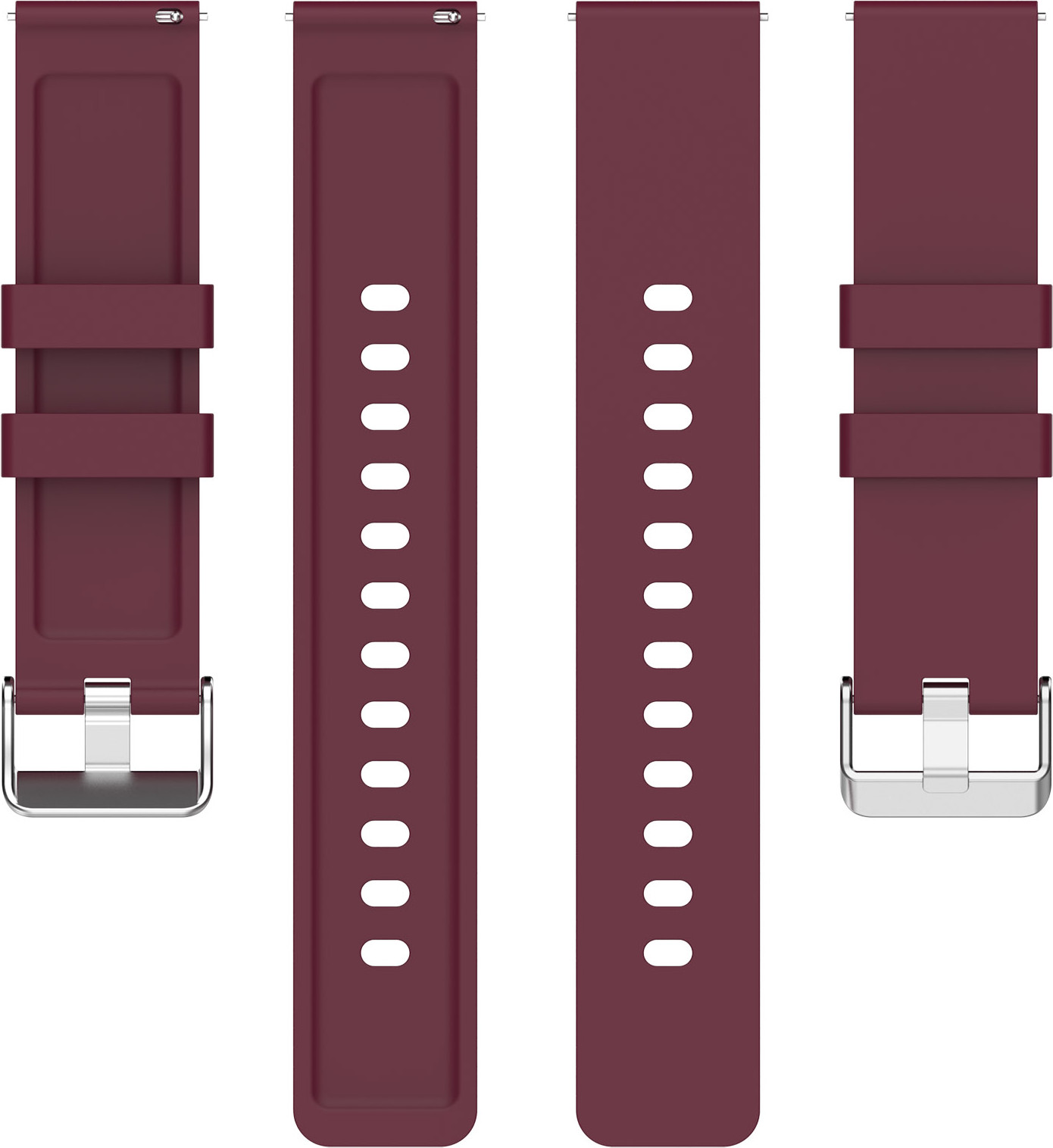 Ремешок для умных часов Bingo Silicone для Amazfit Bip/GTS/GTR 42мм (20мм, фиолетовый) — фото 3