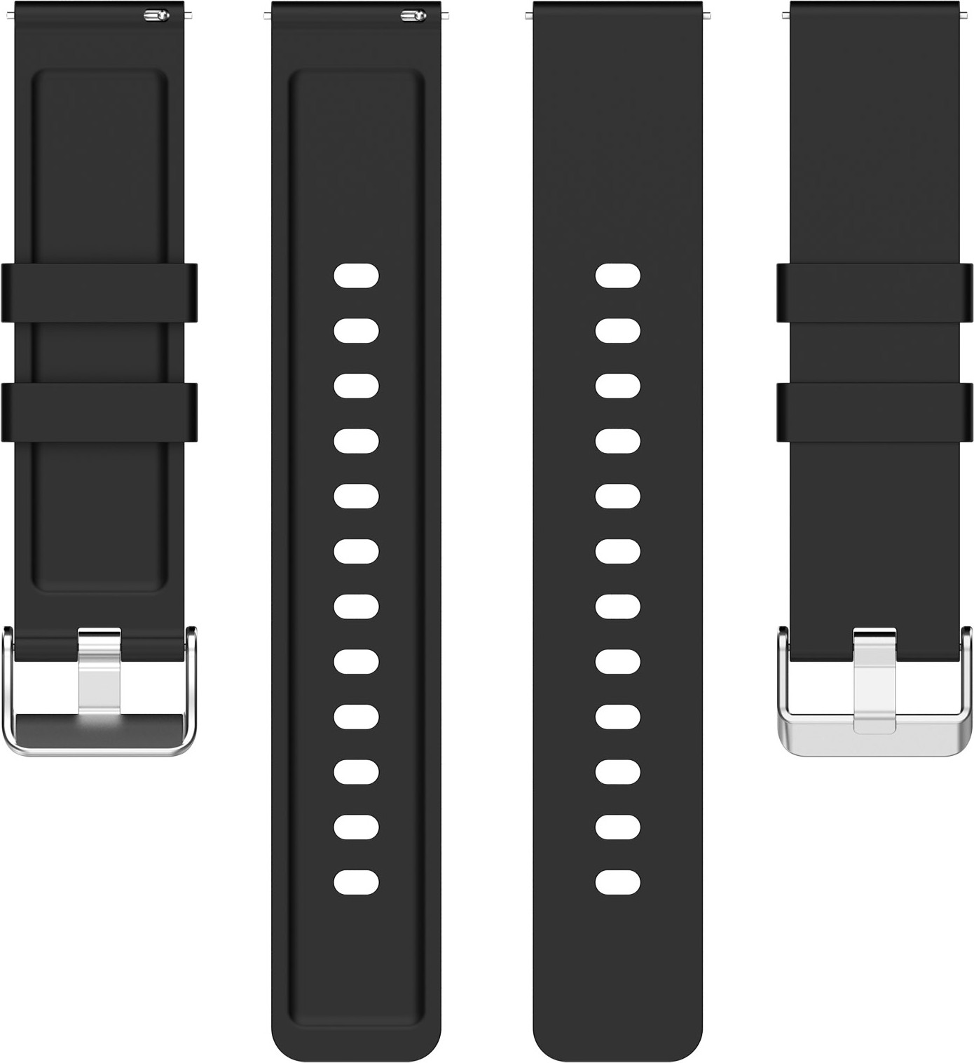 Ремешок для умных часов Bingo Silicone для Amazfit Bip/GTS/GTR 42мм (20мм, черный) — фото 3