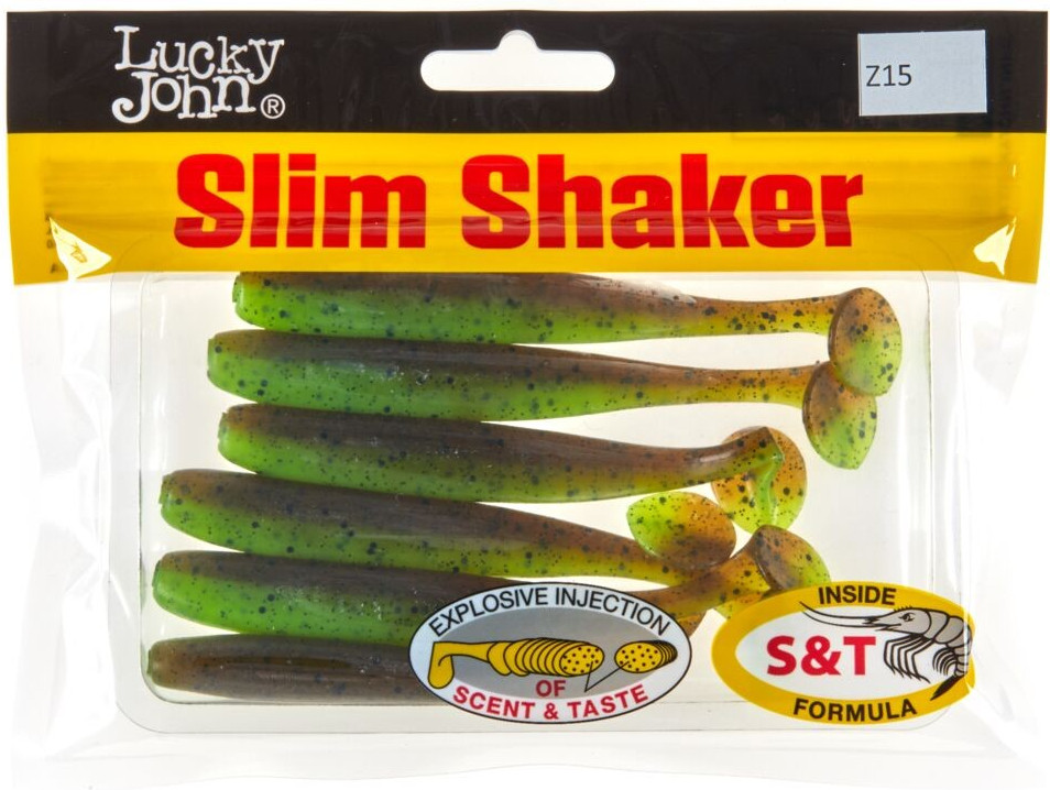 Мягкая приманка Lucky John Pro Series Slim Shaker 4in / 140183-Z15 (6шт) — фото 3