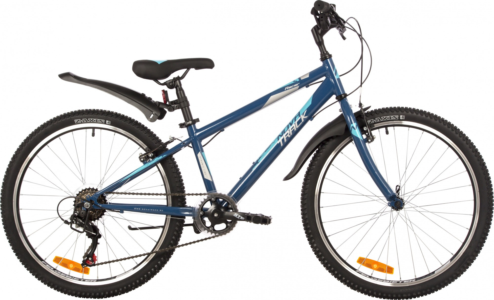 Велосипед Novatrack 24 Racer / 24SHV.RACER.12DGN23 (12, синий/зеленый, разобранный, в коробке)