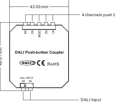 Конвертер для светодиодной ленты Arlight DALI-309-4-D2-IN / 032882 — фото 3