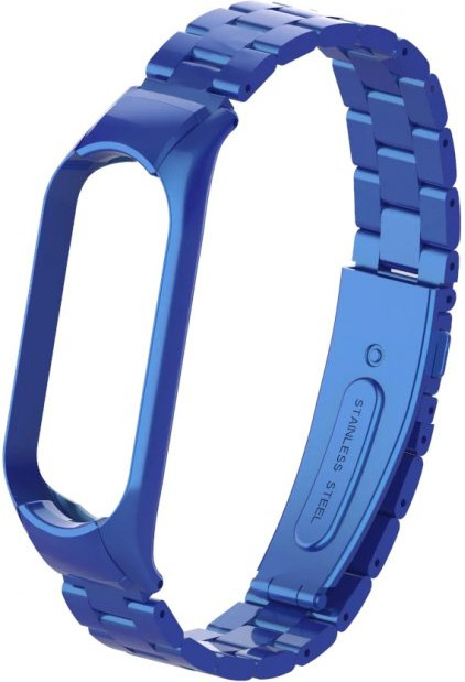 Ремешок для умных часов Bingo Stainless для Xiaomi Mi Band 3/4 (синий) — фото 3