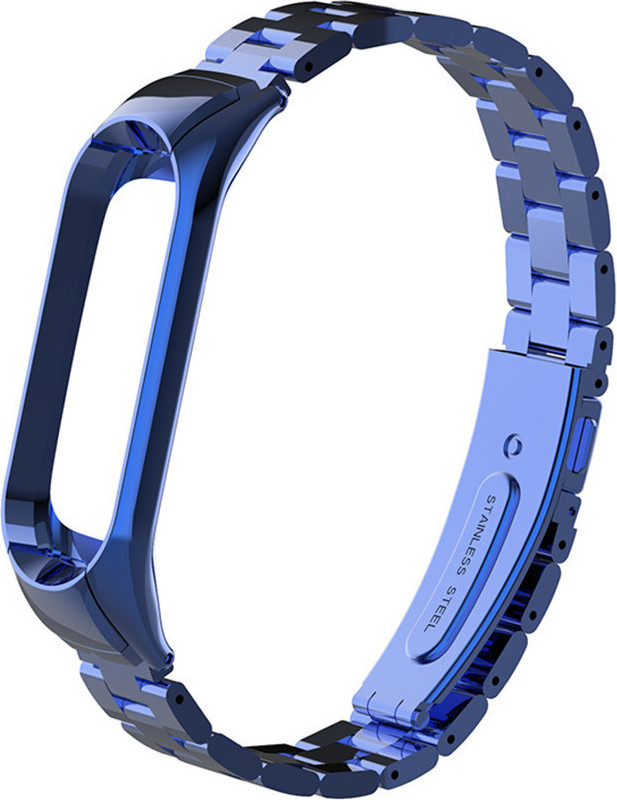 Ремешок для умных часов Bingo Stainless для Xiaomi Mi Band 3/4 (синий) — фото 2