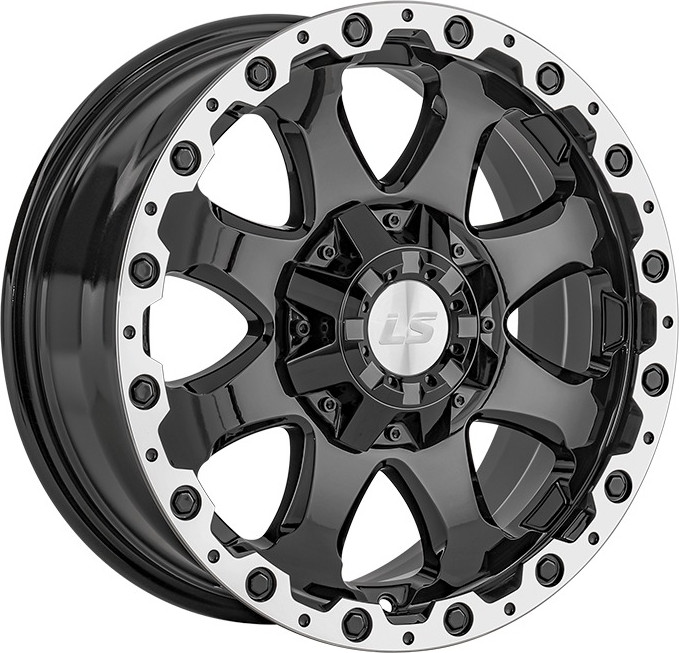 Литой диск LS wheels LS 1375 17x8" 6x139.7мм DIA 100.1мм ET 36мм BKL