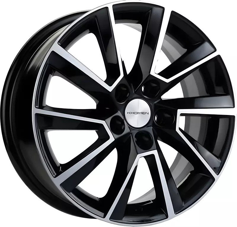 Литой диск Khomen KHW1507 Rapid/Fabia 15x6" 5x100мм DIA 57.1мм ET 38мм (Black FP)
