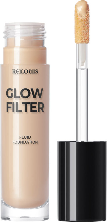 Тональный флюид Relouis Glow Filter Fluid Foundation тон 01 Light Beige — фото 2